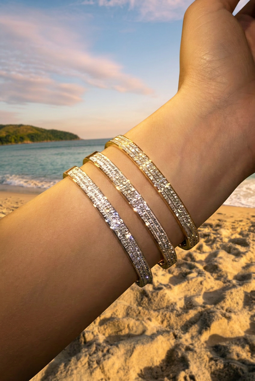 Bracelete Brilho Rosê - Imagem 3