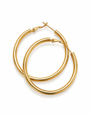 Brinco Argola G Banhado ouro 18k