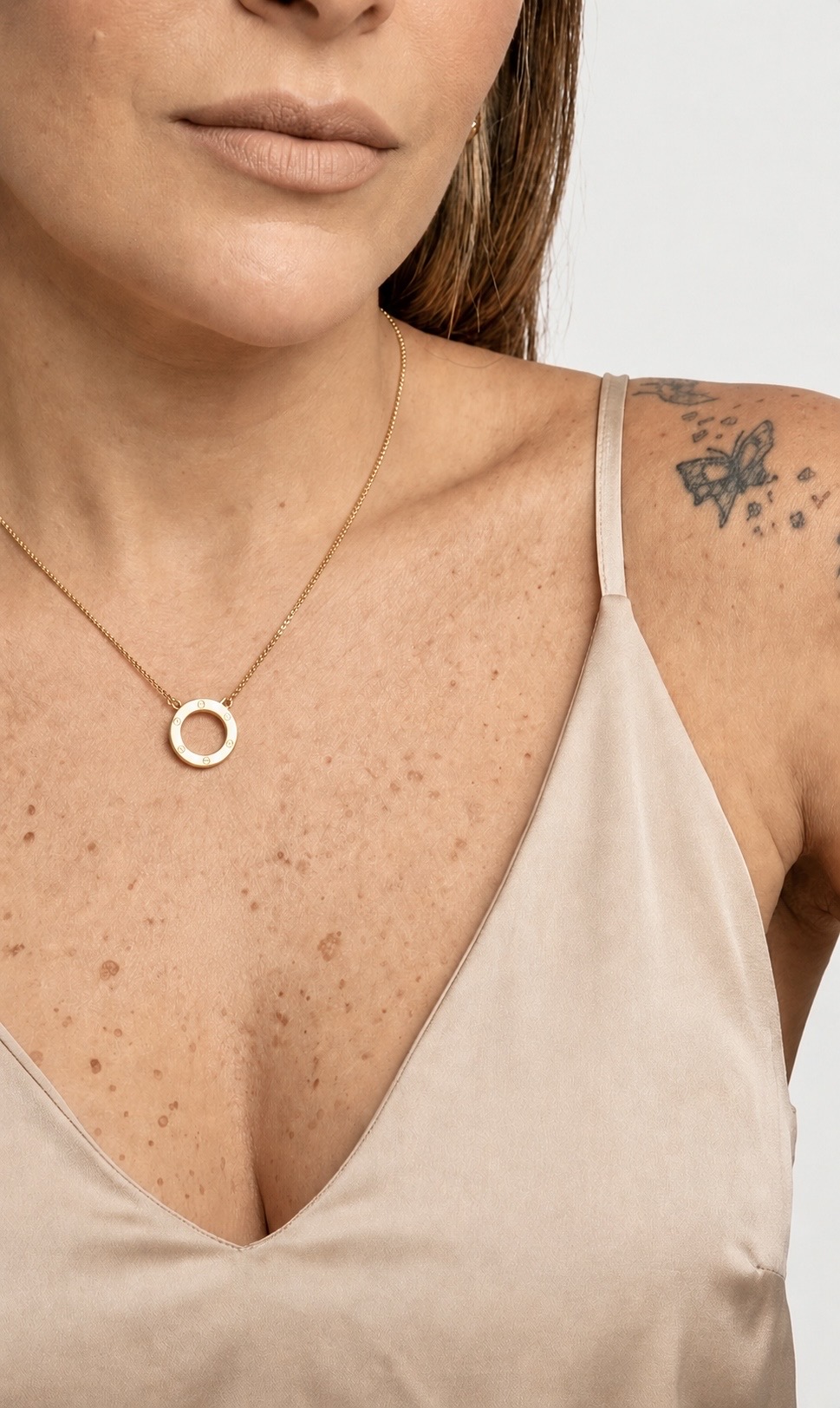 Colar Círculo Dourado 18K - Imagem 2