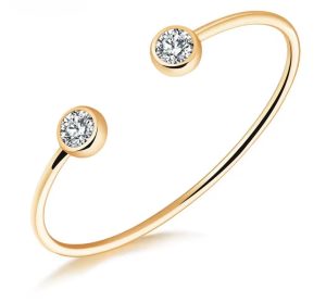 Bracelete Luz Dupla Banhado em Ouro 18k