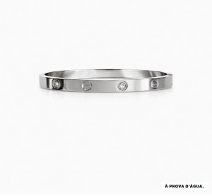 Bracelete Ponto de Luz com Banho Ródio