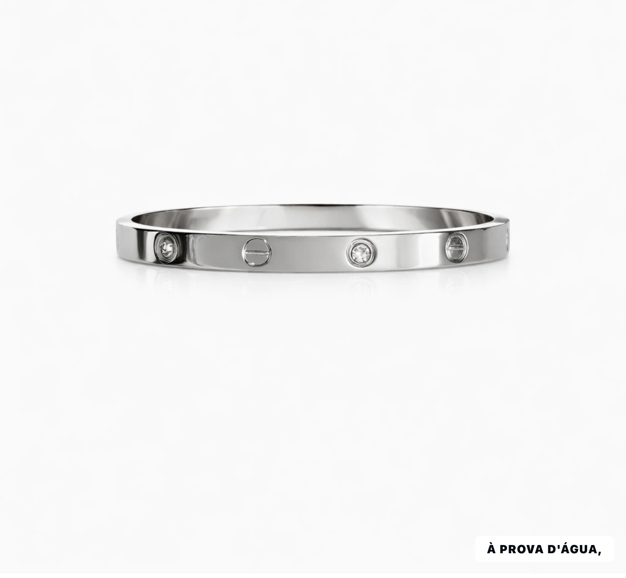 Bracelete Ponto de Luz com Banho Ródio