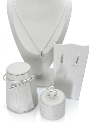 Conjunto Gota Elegance em Prata 925