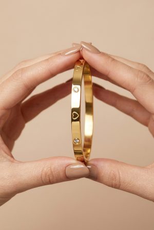 Bracelete Amoré Banhado em Ouro 18K