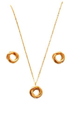 Conjunto Aurora Dourado com Banho 18k